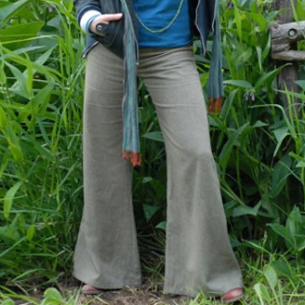 moreTrees Set- Hemp Wide leg Pant Sz3 & Organic Cotton Baby-T Sz Small